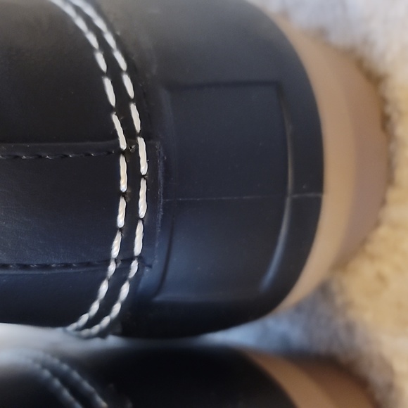 Wild Diva Black Duck Boot with Flannel interior pattern Size 6.5 NWT - Picture 9 of 16